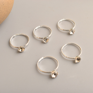 Anillos Personalizados de Plata de Ley 925, Anillo Clásico Especial con Circonita Cúbica, Anillo de Eternidad Único para Mujer, Anillo de Boda - Product Image 4