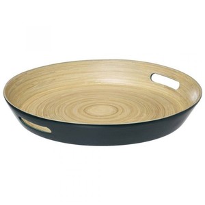 Bandeja Redonda de Bambú Ecológica para Servir - Venta al por Mayor desde India - Product Image 4