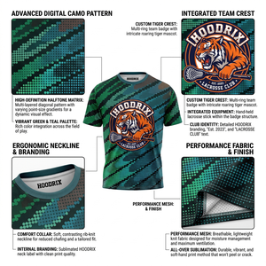 Lacrosse Shooting Shirt Wholesale Custom Team Name Number Sublimation Print Moisture Wicking Athletic Training Wear Supplier - Product Image 6