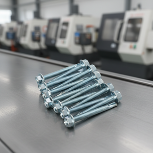 Vis autoperceuses à tête hexagonale de qualité supérieure (métriques/pouces) zinguées classe 8, haute résistance, résistantes à la corrosion, filetage standard - Product Image 1