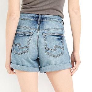 Shorts de Mezclilla Ajustados de Cintura Media, Casuales y Sexys para Mujer, Transpirables y Ecológicos - Product Image 5