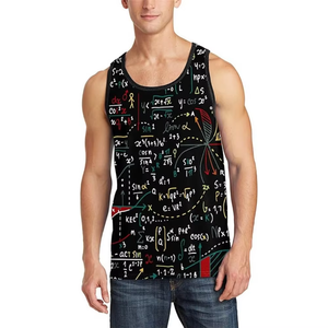 Camiseta sin Mangas para Hombre, Transpirable, de Secado Rápido, Ecológica, Tallas Grandes, Estilo Urbano, Material Spandex/Poliéster, Colores Personalizados, Sublimación - Product Image 1