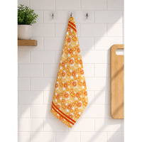 Essuie-tout de cuisine en coton imprimé |   Serviette de cuisine suspendue à motif agrumes citronniers |   Essuie-tout absorbant réutilisable pour la maison et la cuisine