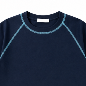 Camiseta Deportiva de Punto para Hombre, Estilo Raglán, Anti-UV, Transpirable, para Entrenamiento, Tejido de Poliéster/Algodón, Corte Regular - Product Image 4