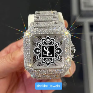 Montre à quartz carrée de luxe la plus vendue en acier inoxydable avec cadran à aiguilles et échelle mixte - Prix d'usine pour mariages et fiançailles - Product Image 1