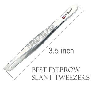 Pinzas de Punta inclinada de acero inoxidable Cuidado personal Cabello y cejas - Product Image 2