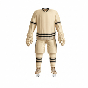 Uniforme de hockey sur glace brodé sur mesure de qualité supérieure / Uniforme de hockey sur glace personnalisé, nouveau design, prix abordable, sublimation - Product Image 6