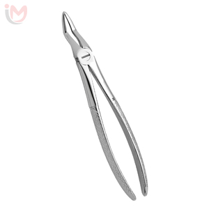 Forceps d'extraction dentaire supérieur antérieur, pinces d'extraction de racine, instrument chirurgical manuel à poignée moletée argentée, Classe I - Product Image 1