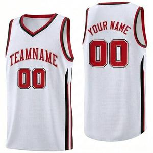 Men's Sleeveless <b>Basketball</b> Jersey Black Red Striped Sublimated Print 23 Custom Logo Moisture Wicking Regular Fit OEM Service - Product Image 4
