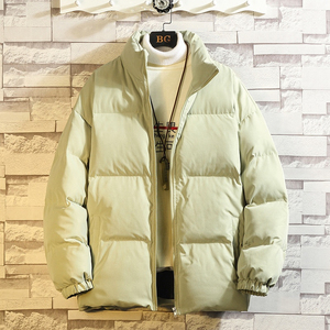Wholesale Custom <b>Winter</b> Outerwear Men Solid Color Stand Collar Puffer Jacket Casual Warm <b>Thick</b> Down Alternative <b>Coat</b> Factory - Product Image 4