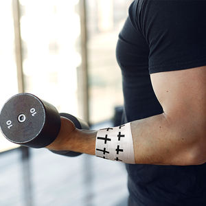 1.5IN 2IN pamuk çinko oksit beyaz spor bant hıristiyan atletik bant spor için çapraz atletik bilek bandı - Product Image 6