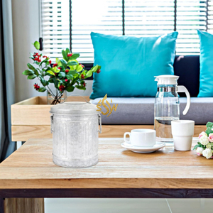 Nuevo Juego de Recipientes Metálicos Galvanizados de Zinc para Cocina, Caja de Almacenamiento de Alimentos, Recipientes de Metal para Azúcar y Café - Product Image 6