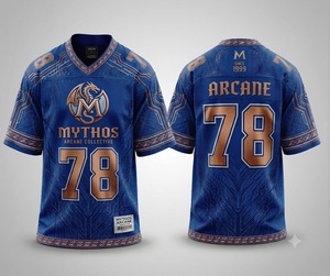 Maillot de football personnalisé sublimé pour homme, col en V, respirant, en polyester, uniforme d'équipe, numéro 78 - Product Image 1