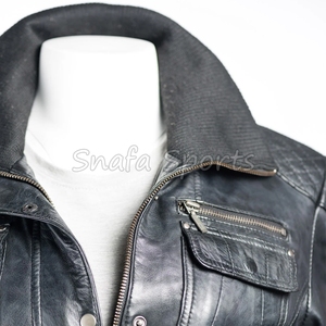 Stylish Ladies Leather Crop <b>Jacket</b> <b>Short</b> Slim Fit Biker Coat Trendy Winter Fashion Outerwear for Casual Wear <b>Jacket</b> - Product Image 3