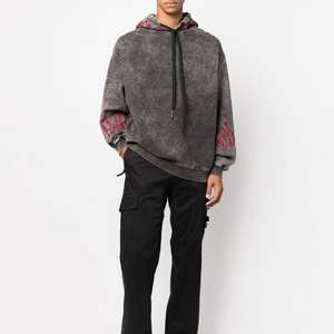 Sudaderas con capucha de invierno a bajo precio con efecto acid wash para hombre, de tela gruesa tipo terry, estilo urbano, con logo personalizado, sudadera de primera calidad. - Product Image 5