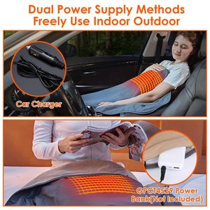 Electric Heated Blanket 3 Heating Levels Full Body Shawl for Indoor Outdoor Use 2-Hour Auto Machine Washable 2Hrs Machine - Product Image 6