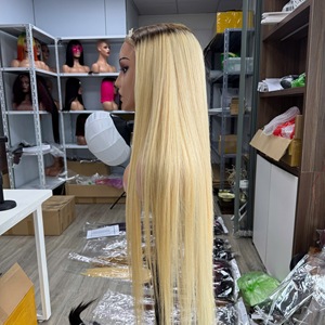 Super Quality 100% Virgin Vietnamese Hair <b>Wig</b> Long Bone Straight HD for Super Double Drawn for <b>Brown</b> Blonde Wholesale Priced - Product Image 5