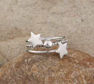 แหวนเงินแท้ 925 ประดับดาวเหนือ ดีไซน์เรียบหรู สไตล์มินิมอล สำหรับผู้หญิง เครื่องประดับกาแล็กซี่ ขายส่ง เดือนสิงหาคม - Product Image 2
