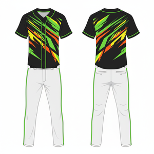 Maillot de baseball PURE, ensemble personnalisé de t-shirt et short de baseball, impression par sublimation, design camouflage, kits d'uniformes de baseball, vêtements de sport - Product Image 3