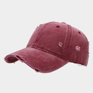 Casquette de baseball en coton uni lavé de haute qualité, personnalisable - Product Image 3