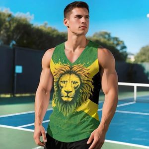 Débardeur de fitness à col en V pour hommes, séchage rapide, évacuation de l'humidité, sans manches, pour entraînement de musculation - Product Image 3