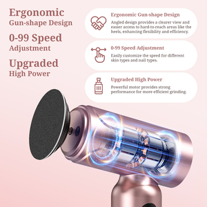 Pelcas 2 trong 1 sơn móng tay điện chân Callus Remover cho da chết và vết chai loại bỏ chân sửa chữa công cụ - Product Image 6