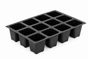 Plateau de semis à 12 cellules en plastique robuste avec cellules profondes de 105 mm pour légumes, herbes et fleurs - Product Image 5