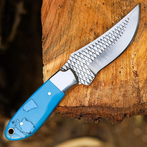 Cuchillo de Cocina de Acero Damasco Hecho a Mano de Alta Calidad, Cuchilla Japonesa Cómoda, Mango de Madera Moderno, Alto Contenido de Carbono, OEM Bowie - Product Image 2