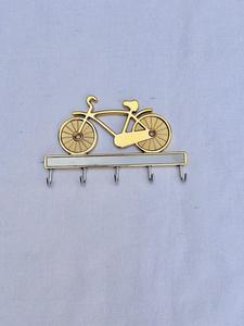 Wholesale Handmade Decorative Brass <b>Gold</b> Cycle Design <b>Wall</b> Mounted Ceramic <b>Hooks</b> for Clothes Hanger Classic Brass Keyholder - Product Image 2