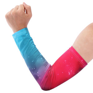 Elastic Arm Sleeves for Men Comfortable <b>Compression</b> Fit Sports Protection UPF50+ Polyester/Cotton Full Length for Volleyball - Product Image 6