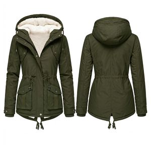Chaqueta Anorak Cruzada para Mujer, Asimétrica, con Cuello Alto, Térmica, de Sherpa, Azul Marino, Cortavientos, con Mangas Elásticas - Product Image 5