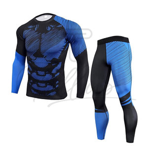 Conjunto de Camiseta Deportiva de Compresión para Hombre, Color Verde Oliva Oscuro, Manga Larga, Cuello Redondo, 2 Piezas, Secado Rápido, Transpirable, para Yoga - Product Image 6