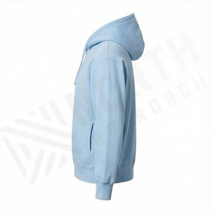 Sweat-shirt à capuche oversize en coton écologique, imprimé et brodé sur mesure, en tissu durable, polaire chaud, coupe éthique - Product Image 3