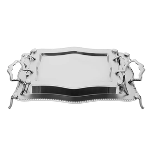 New Arrival Multipurpose Stainless Steel Serving Tray/Platter with Handle kitchenware & Tableware Tray Set At Lowest Cost - Product Image 1