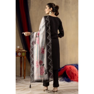 Ensemble élégant Kurti, pantalon et dupatta pour femmes - Product Image 3