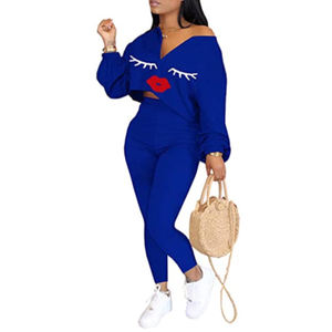 Conjunto Deportivo de 2 Piezas para Mujer, Camiseta sin Mangas y Pantalones Jogger con Estampado de Estrellas, en Algodón Transpirable - Product Image 4