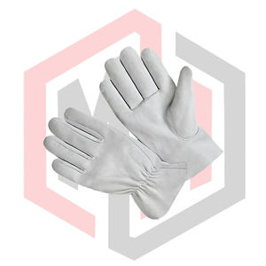 Guantes de Seguridad de Piel de Cabra, Antideslizantes, Antiestáticos, Anticorte, con Puño Ajustable, Suaves y Lisos, Unisex - Product Image 4