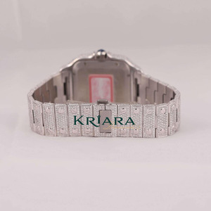 High Demand Women Luxury Square Quartz <b>Watch</b> Silver Diamond Dial Roman Numerals Stainless Steel Band Comfortable for all day - Product Image 4