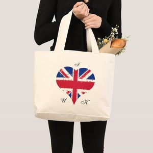 Sacs fourre-tout en toile de coton avec drapeau national péruvien, imprimé « J'aime le Pérou », pour le marché, les courses, à porter à l'épaule, article promotionnel, cadeau - Product Image 4