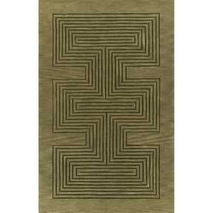 Tapis en laine tufté à la main de qualité supérieure, motif géométrique de designer, à poils bicolores, tapis d'appoint en laine tufté à la main - Product Image 5