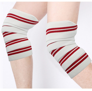 American Design Elastic Cotton Weightlifting <b>Knee</b> Wraps Gym Squats Bodybuilding Training <b>Knee</b> Protector Long Compression Bandage - Product Image 5