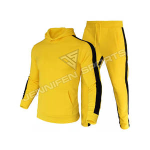 Ensemble de survêtement pour homme, style streetwear hip-hop décontracté, sweat à capuche zippé uni et pantalon harem, 2 pièces, 100% coton - Product Image 4