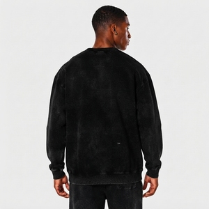 Sudaderas de Invierno para Hombre, Ecológicas, Transpirables, de Corte Regular, Servicio OEM ODM, Nueva Llegada, Lavado Ácido, 100% Algodón Felpa - Product Image 3