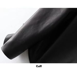 Wholesale Custom Genuine <b>Leather</b> <b>Jacket</b> Women Zipper Closure Waterproof Breathable Windproof Slim Fit <b>Long</b> Sleeves Winter Custom - Product Image 3