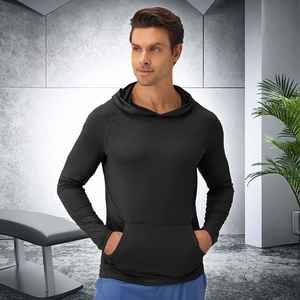 Professional Men's Winter Pullover Hoodies-Casual Outdoor Sports Fitness Running Training Wear <b>100</b>% <b>Polyester</b> Customizable - Product Image 2