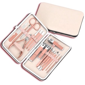 Top Quality Manicure Tool Kit Cleaning Nails Leather Packaging Beauty Manicure 12pcs Manicure <b>Pedicure</b> <b>Set</b> Nail Clipper Kit - Product Image 3