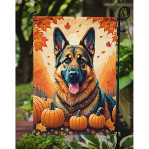 Berger allemand Drapeau de jardin multicolore Bannière décorative d'automne pour le patio Illustration de boîte aux lettres Drapeau pour parterres de fleurs Taille de jardin - Product Image 3