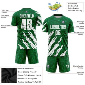 Camiseta de Fútbol Personalizada para Hombre, Sublimada en Verde Kelly y Blanco, Transpirable, para Entrenamiento Deportivo, Sin Mangas - Product Image 2