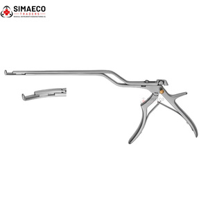 Kerrison 2 Piece Detachable Punch Bayonet Shaped Shaft 90 Degree Upward Cutting Left Curved Jaw 1 6mm Bite 18 20 23cm - Product Image 3