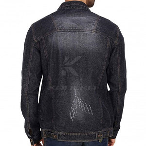 Veste en jean d'hiver respirante et écologique en coton 100% premium avec logo frontal, coupe confortable pour un usage quotidien décontracté en extérieur - Product Image 4